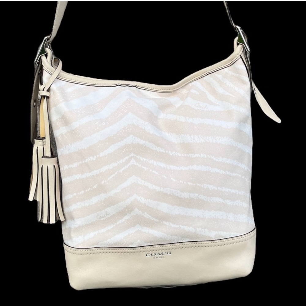 Coach Legacy Zebra Print Zip Purse